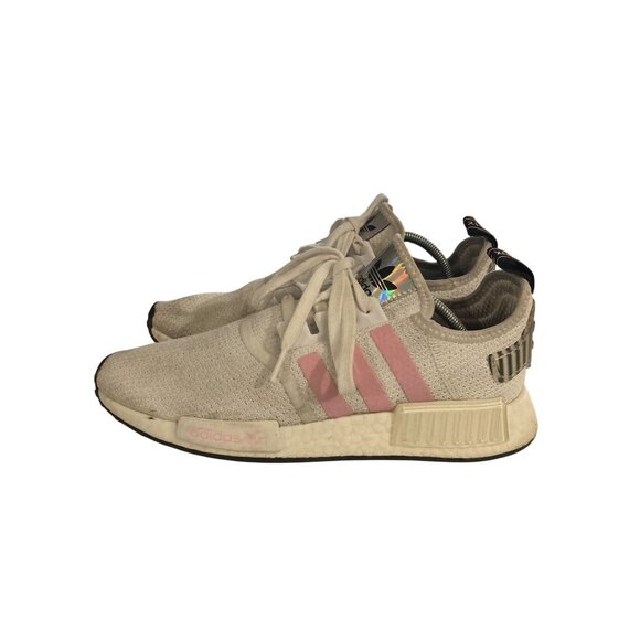 Adidas NMD_R1  womens Size 10 Mesh Knit Upper White & Pink Sneakers shoes - Picture 4 of 8